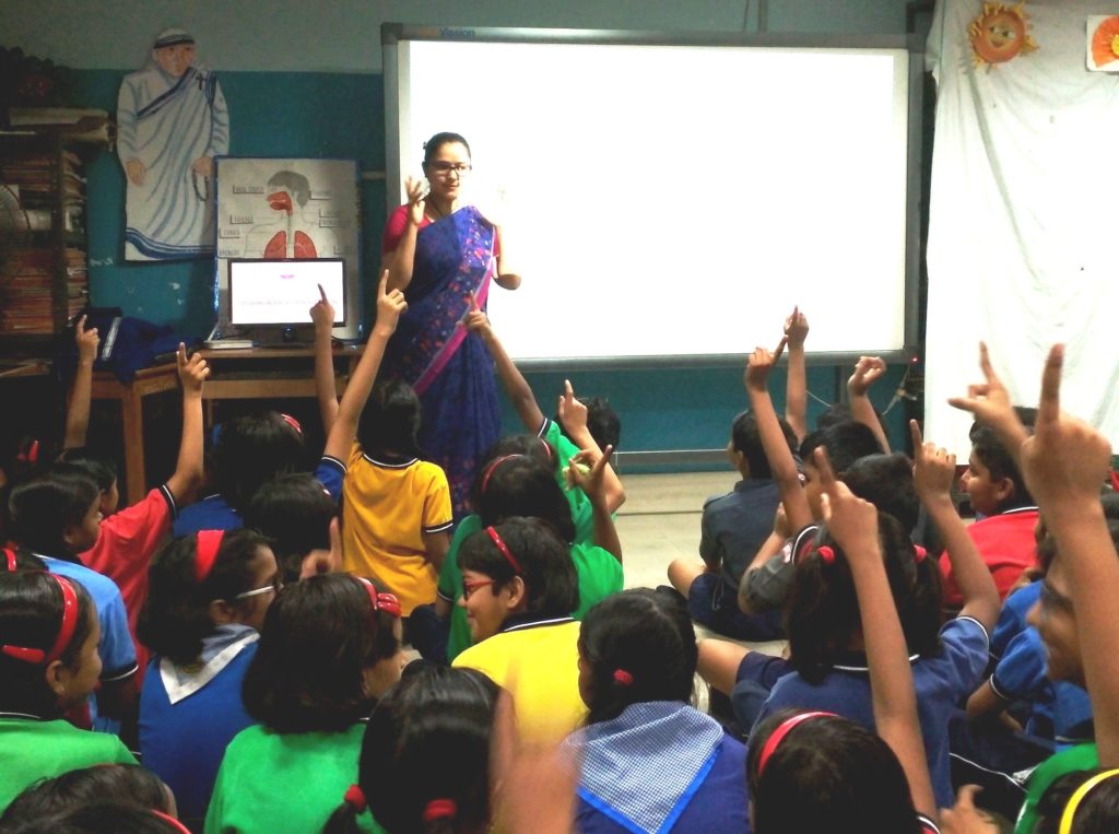Enthusiastic participation by the KV students in Rekindling Hearts