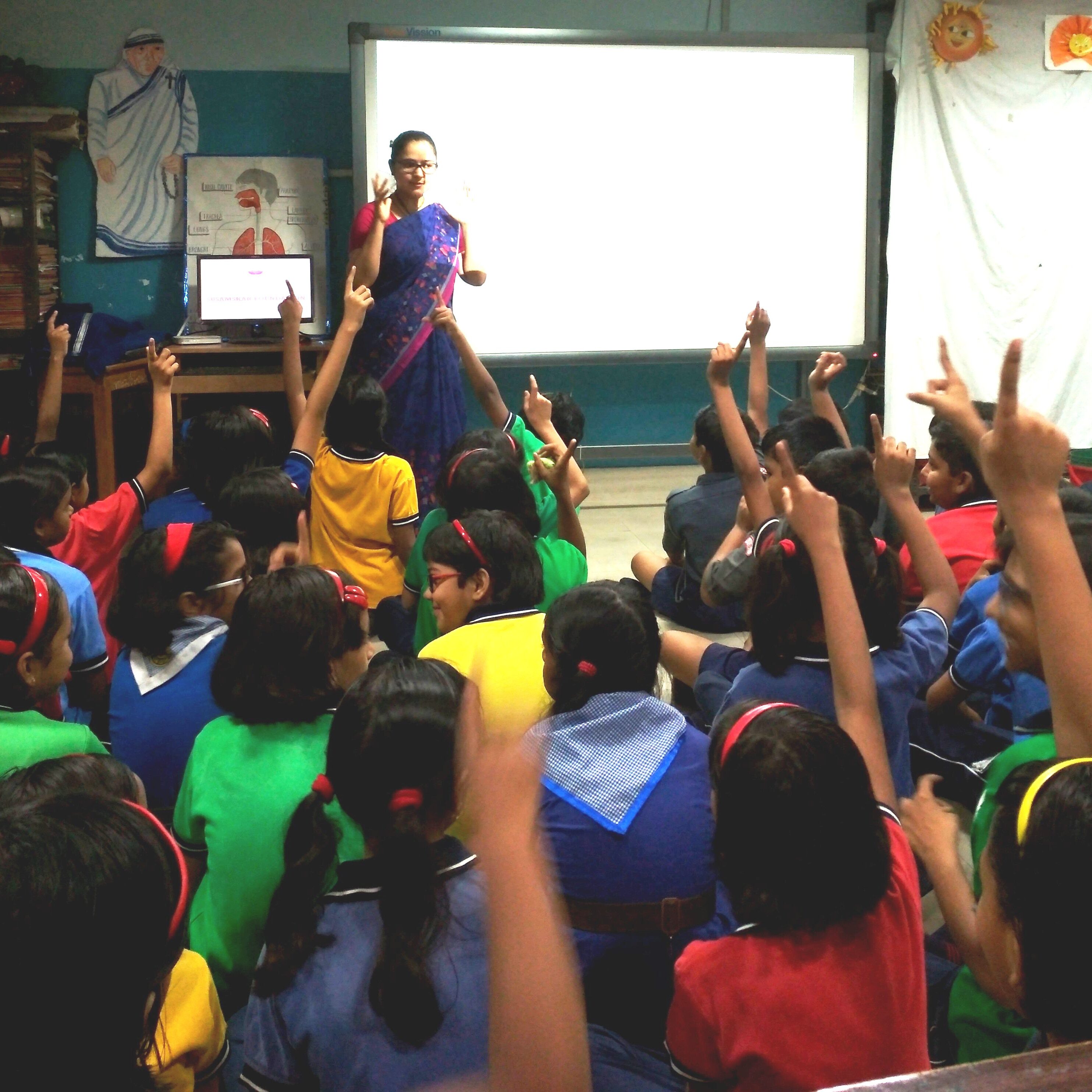 Enthusiastic participation by the KV students in Rekindling Hearts